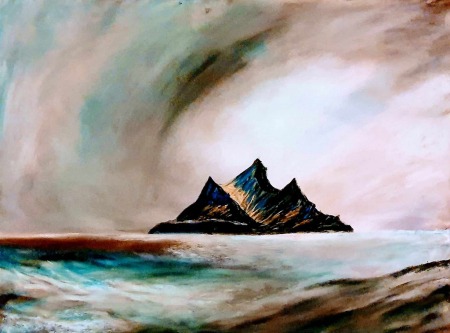 skellig Michael 5 pastel