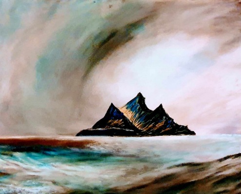 skellig Michael 5 pastel